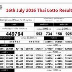 thailand lottery 2016 result